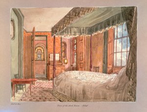 Vista do quarto da cama, 1825